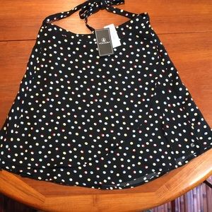 Volcom polka dot wrap skirt size Medium